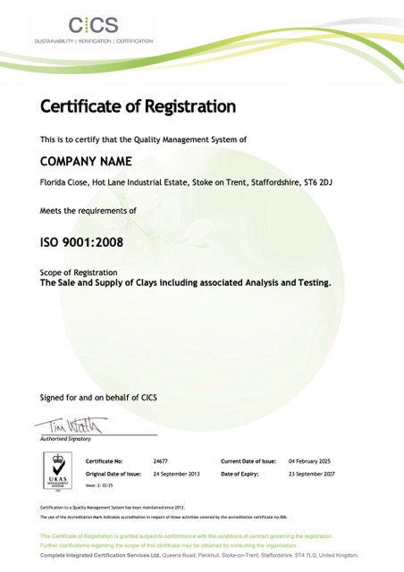 UK Florida Close certificate of registration Word and PDF template